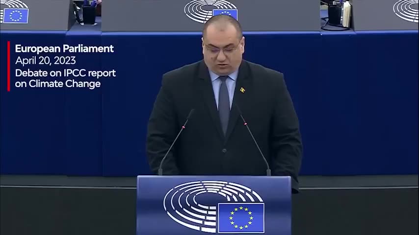 Romanian MEP, Cristian Terheș, blows the "man-made global warming" hoax completely out of the water