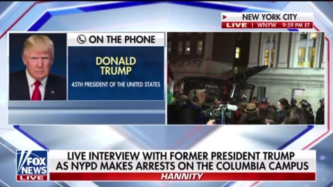 Breaking President Trump is on the phone on Hannity