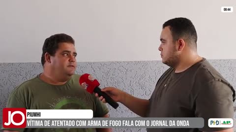 HOMEM É VÍTIMA DE ATENTADO COM ARMA DE FOGO EM PIUMHI, E FALA COM O JORNAL DA ONDA