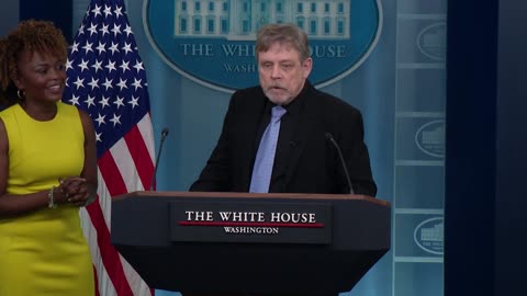 Star Power: ‘Star Wars’ Legend Visits White House Press Briefing