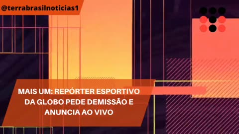 Mais um: repórter esportivo da Globo pede demissão e anuncia ao vivo