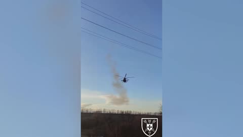 WAR IN UKRAINE: Ukrainian Attack Helicopter Fires Missiles At Russian Military Positions