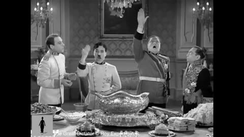 Charlie Chaplin - Food Fight - The Great Dictator