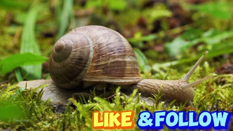 Snail mollusk creeping animal