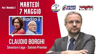 🔴 Intervista radiofonica al Sen. Claudio Borghi ospite a "IL rosso e il nero" su Radio1 (07/05/24).