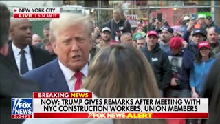 Donald Trump Reacts To Massive Support He Is Receiving From NYC Construction Workers