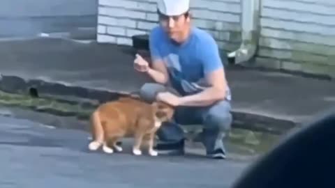 Strange China Man Tries To Kill Cat For Food