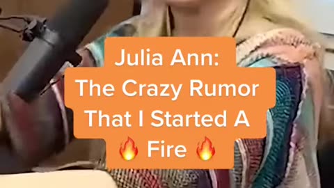 Julia Ann The Crazy Rumor That I started A Fire #shorts