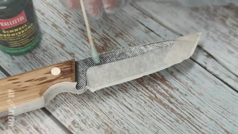 Making a Knife from an Old File | NO POWER tools Knife Making|part 6
