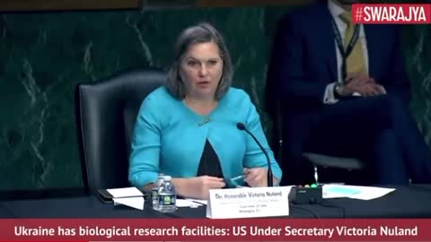 Victoria Nuland caught in lying about biowaepon labs in Ukraine