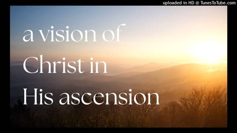 a vision of Christ in His ascension