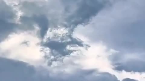 Leaked image of an F-22 Raptor under Project Blue Beam taking out the UFO today