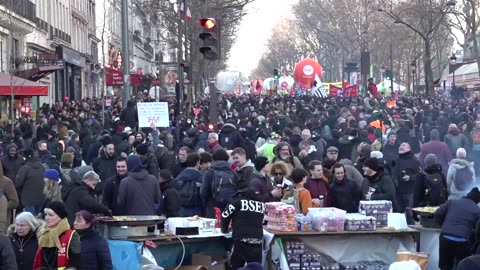 Paris / France - Rally against pension reforms / Rassemblement contre la réforme des retraites