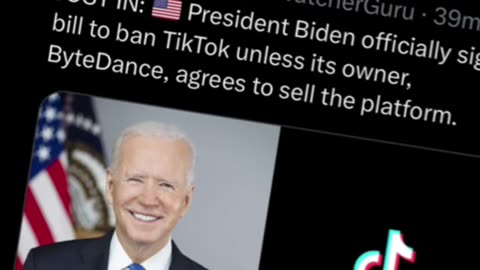 Joe Biden signs TikTok ban bill into law...