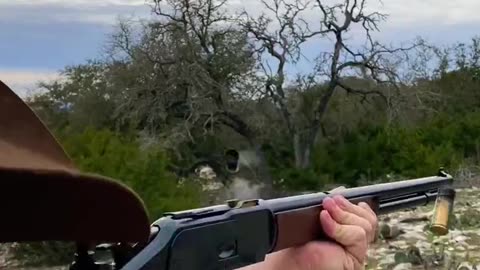 Shooting a Miroku Winchester 1873 in 45 Colt #shorts