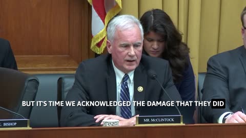 Rep. Tom McClintock about the damage caused by lockdowns