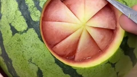 Watermelon shows its own beauty.