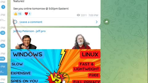 Leave Bill Gates and Windows and Learn Linux From Jeffrey Peterson's Telegram Channel