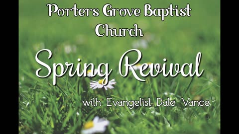 PGBC's Spring Revival 5/8/24 Stream w/ Dale Vance