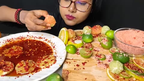 Eating Sour Fruits with Chilli Oil 🤤🤤 | Extremely Sour Food Challenge | Mukbang | Asmr Eating