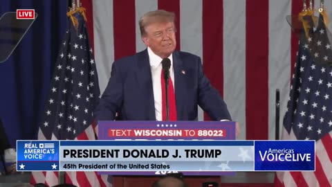 PRESIDENT TRUMP OPENS TO LIVELY CROWD AND THE JOKES ON BIDEN