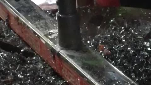 Drilling in stainless steel box