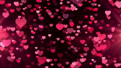 675. Neon Hearts Background Love ❤️ Wedding I Loop animation Neon Heart