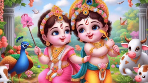 Lord Krishna and Radha