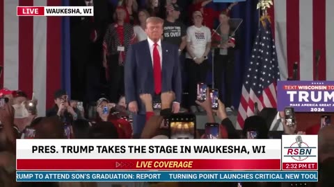 FULL SPEECH: President Trump Delivers Remarks at Rally in Waukesha, WI - 5/1/2024