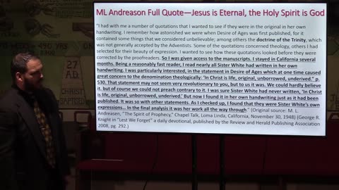 The History of the Holy Spirit in Adventism pt 2: Revisionist History-Kody Morey
