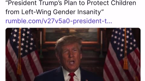 Trumps Plan to protect our children from this Gender Insanity