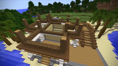 Minecraft Beach House Tutorial (Minecraft House)
