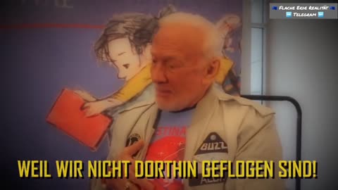 Buzz Aldrin admits to an 8-year old girl that they never went to the moon!