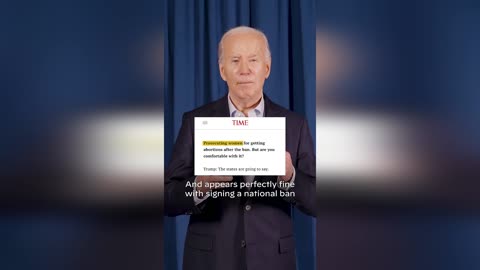 Joe Biden Trashes Trump Over Abortion Time Magazine Cover Story