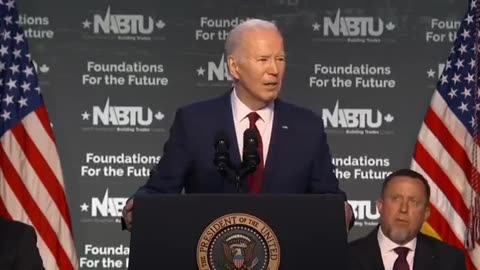 Biden: "Four more years. Pause."