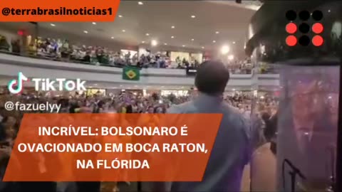 Incrível: Bolsonaro é ovacionado em Boca Raton, na Flórida