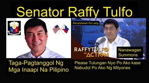 PANAWAGAN KAY SENATOR RAFFY TULFO 2023 (Philippines ) @RaffyTulfoInAction