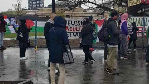 PRO NWO PROTEST AT U OF T TORONTOSTAN