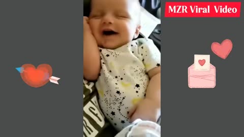 Cute babies laughing