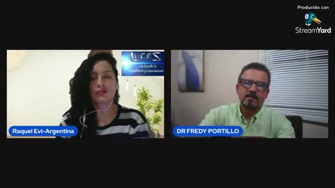 Dr Fredy Portillo es entrevistado por Raquel Evi de Argentina