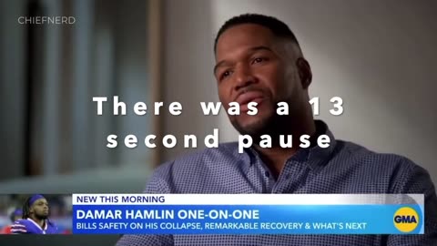 Damar Hamlin Interview: 13s of silence when asked what doctors said about his collapse on the field