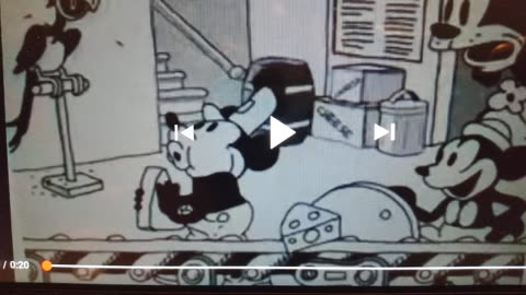 Disney cartoon from 1930s shows Mickey Mouse using an unusual method to make Swiss cheese