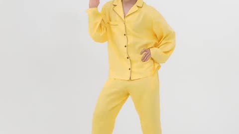 Funny Man Dancing in Yellow PJs
