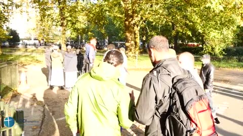 One by one Muslims walk away Speakers Corner Hyde Park