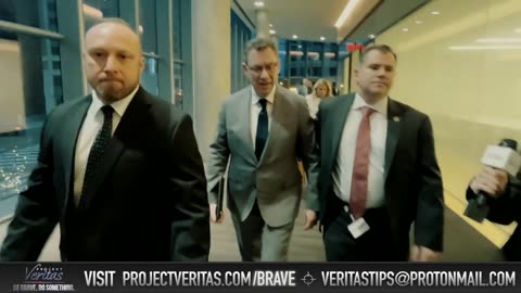 BUSTED: Pfizer CEO Albert Bourla relies on aggressive security tactics to escape Veritas journalists