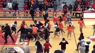 Fight breaks out between cheering squads on Court