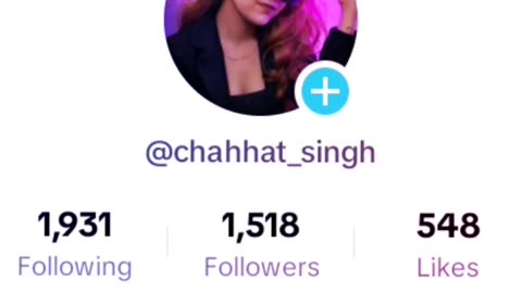 Tik tok 1m followers complete ✅ @chahhat_singh
