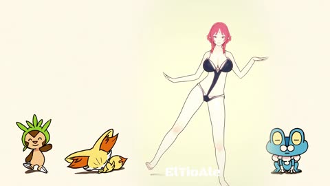 Wolbach Bikini Konosuba Pokémon dancing POKÉDANCE #mmd #Wolbach #Konosuba