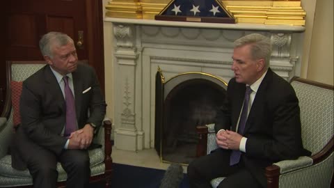 McCarthy meets with King Abdullah II of Jordan