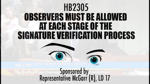 HB2305 - Observers & Signature Verification